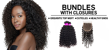 Evan Hair bundles with closure banner