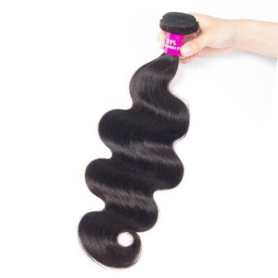 Evanhair Body Wave Hair 1 Bundles, Natural Black, 100% Human Hair, 10-30 Inch, Silky & Soft, Tangle-Free