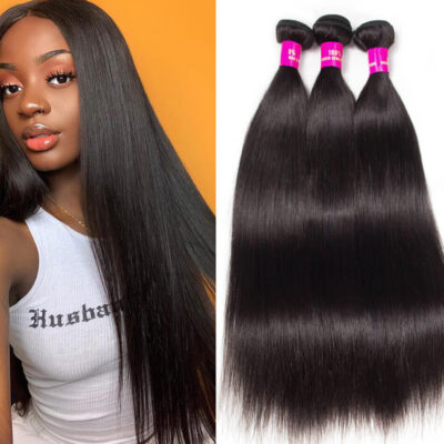 Evanhair Indian Straight Hair 3 Bundles, Natural Black, 100% Human Hair, 10-30 Inch, Silky & Soft, Tangle-Free