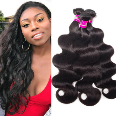 Evanhair Peruvian Body Wave Hair 3 Bundles, Natural Black, 100% Human Hair, 10-30 Inch, Silky & Soft, Tangle-Free