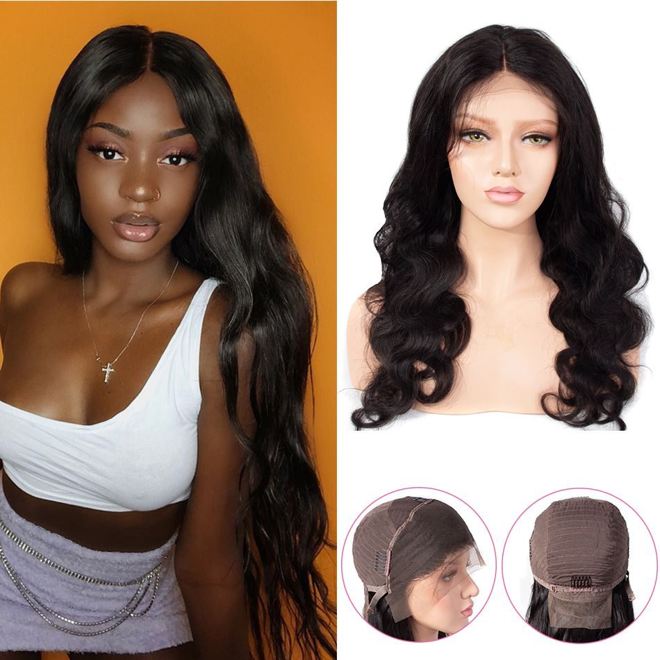 Body Wave Lace Front Wigs 13×4 Brazilian Body Wave Hair Pre Plucked Lace Front Wigs For Black Woman 180% density - Image 2