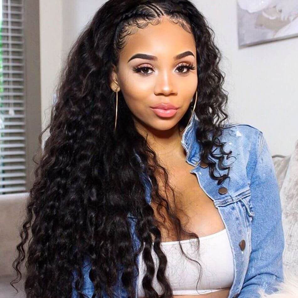 Peruvian Deep Wave Hair 4 Bundles Evan Hair 10a 100 Virgin Human Hair Deep Wave Bundles Hair Extension Sale