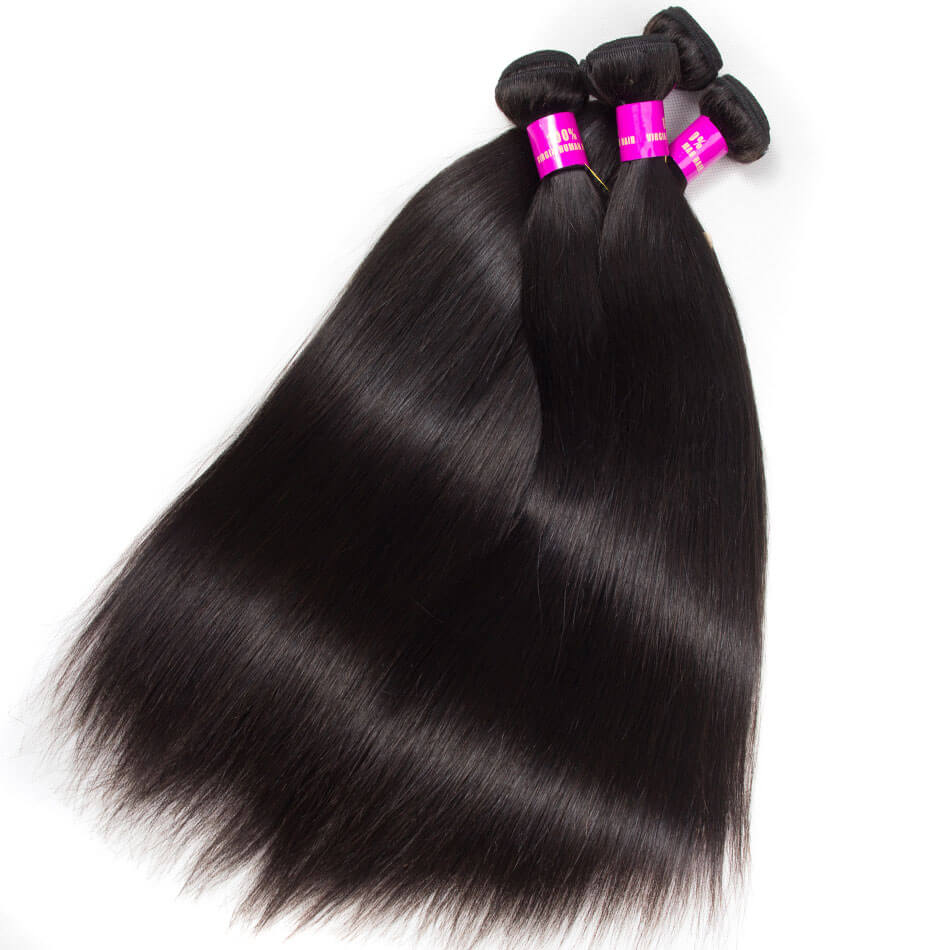 Evan Hair Virgin Straight Hair 4 Bundles Remy Human Hair Weave Cheap For Sale