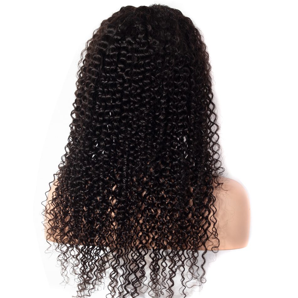 4×4 Kinky Curly Lace Closure Wigs With Baby Hair Virgin Curly Human Hair Front Wigs Pre Plucked For Full Head - Image 4