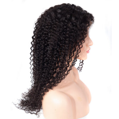 4×4 Kinky Curly Lace Closure Wigs With Baby Hair Virgin Curly Human Hair Front Wigs Pre Plucked For Full Head - Image 3