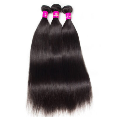 Evanhair Straight Hair 3 Bundles, Natural Black, 100% Human Hair, 10-30 Inch, Silky & Soft, Tangle-Free