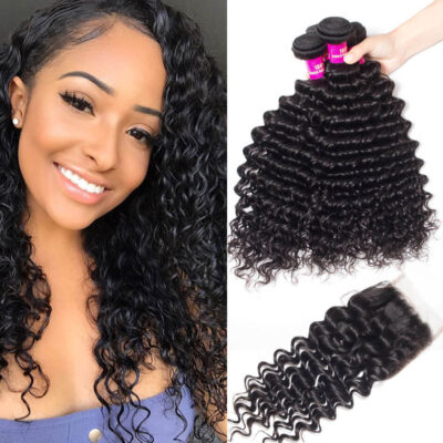 Deep Wave With Closure - Evan Hair Deep Wave With Closure - Evan Hair