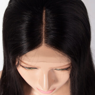 Straight Hair Lace Closure Wigs With Baby Hair 10-26 inch 100% Human 4×4 Straight Hair Front Wig 180% Density - Image 5