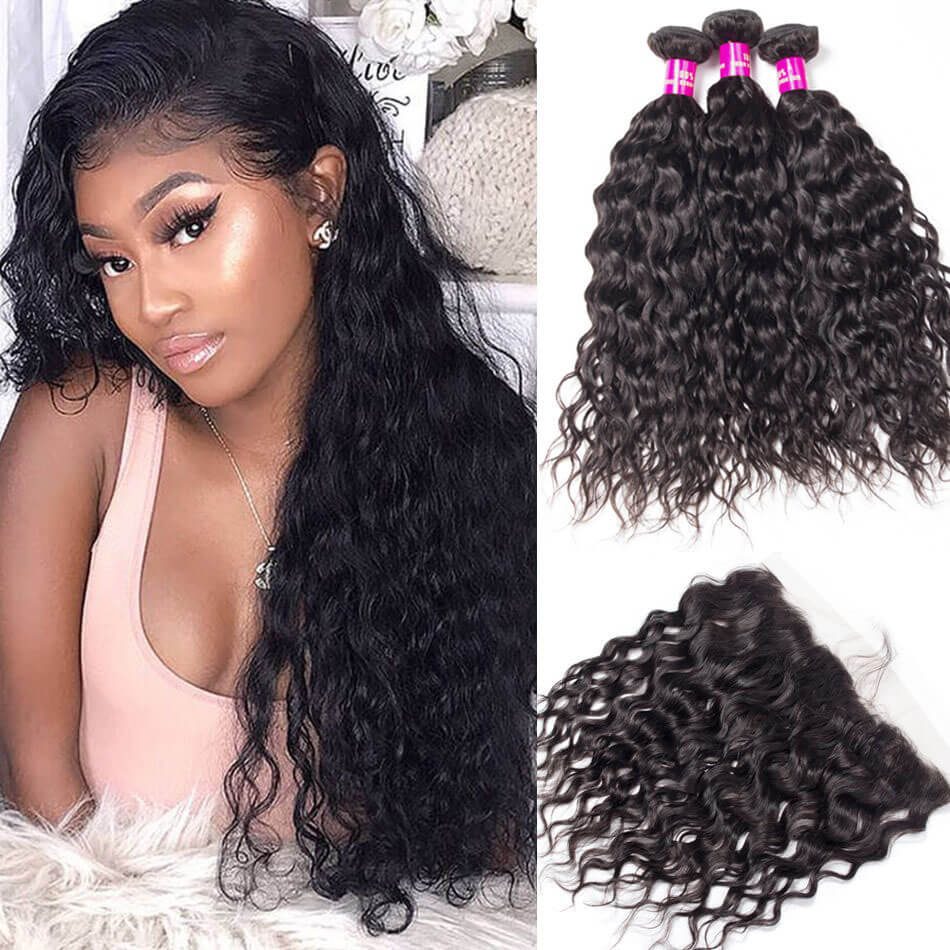 wet n wavy weave lace frontal