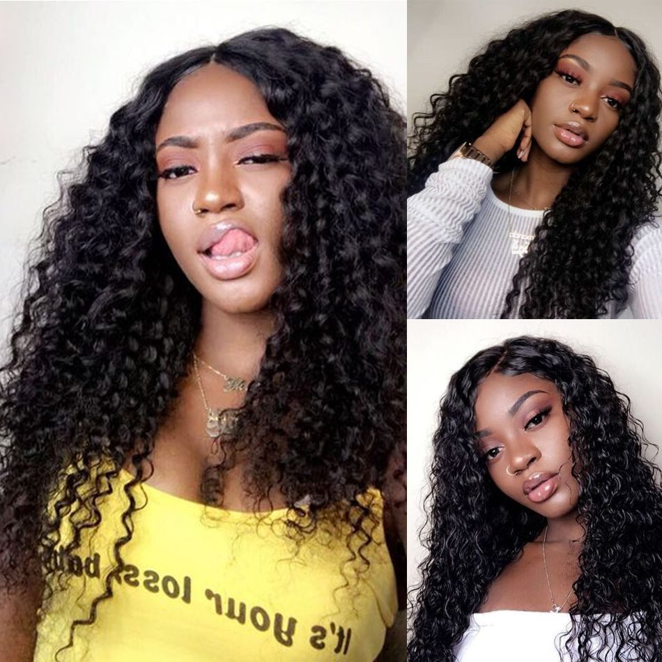 Deep Wave Lace Front Wigs 100% Human Hair Wigs With Baby Hair 13×4 Brazilian Remy Hair Deep Wave Curl Wigs - Image 6