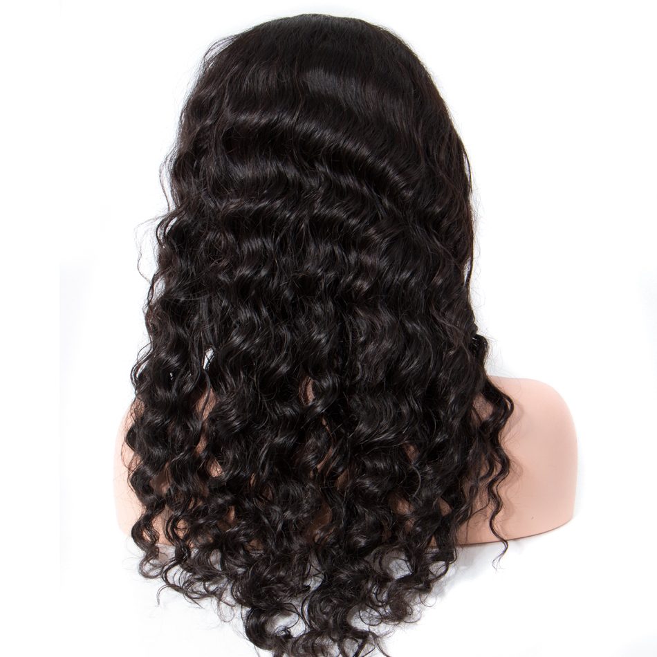 Loose Deep Wave 4×4 Lace Closure Wigs With Baby Hair 180% Density for Women - Image 4