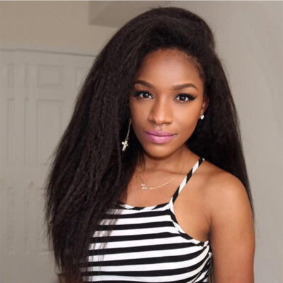 Malaysian Kinky Straight Hair 4 Bundles 10A Yaki Texture Hair Natural Extensions