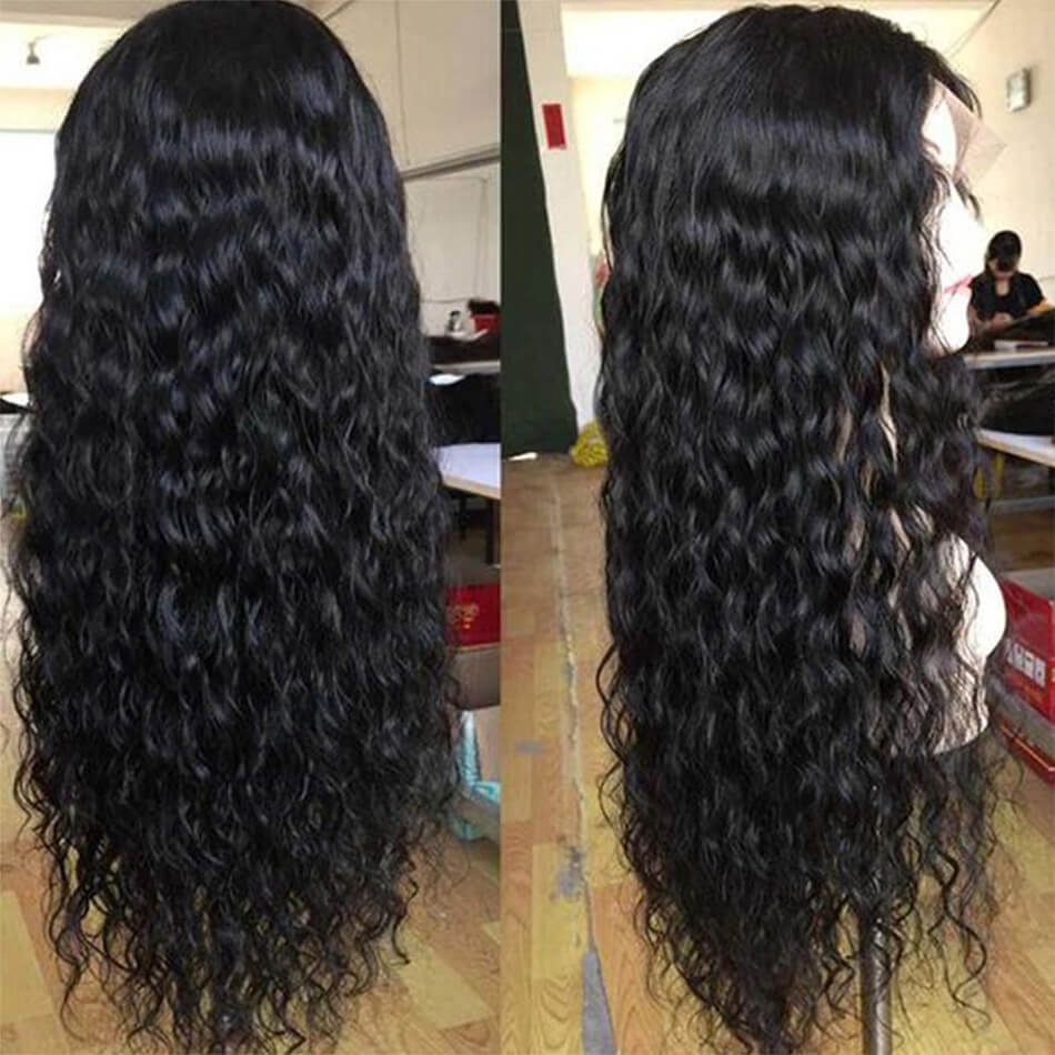 Water Wave Full Lace Wig Cheap Wet and Wavy Hair Full Lace Human Hair Wigs Pre Plucked With Baby Hair for Sale - Image 4