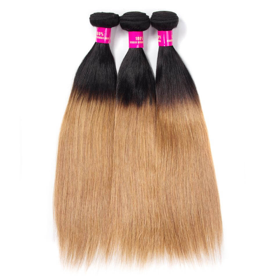 27 color hair,ombre straight hair,1b 27 straight hair,T1b 27 hair,T1b 27 straight hair,straight hair 27 color,honey blonde hair,brazilian straight hair T1b 27 color