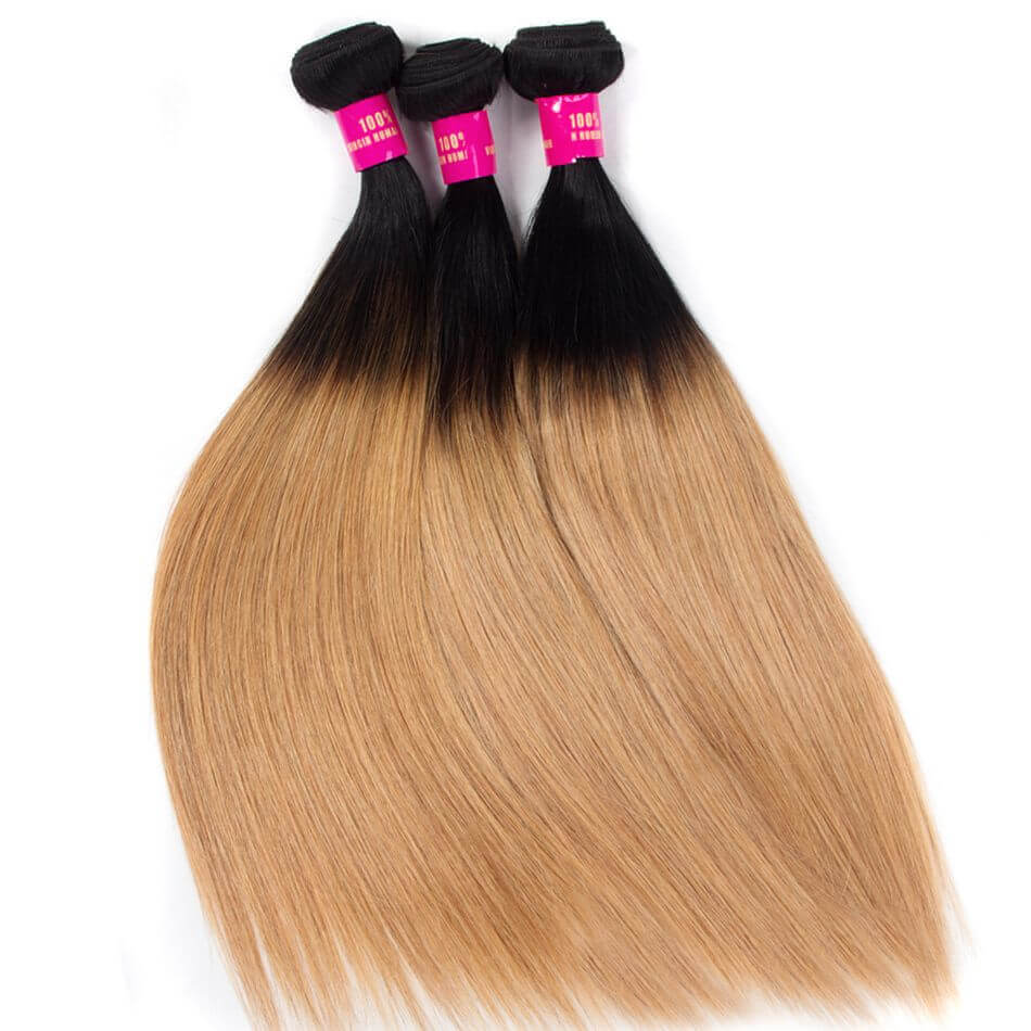 27 color hair,ombre straight hair,1b 27 straight hair,T1b 27 hair,T1b 27 straight hair,straight hair 27 color,honey blonde hair,brazilian straight hair T1b 27 color