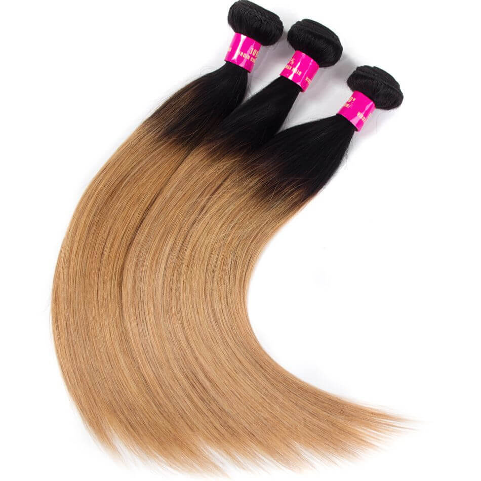 27 color hair,ombre straight hair,1b 27 straight hair,T1b 27 hair,T1b 27 straight hair,straight hair 27 color,honey blonde hair,brazilian straight hair T1b 27 color