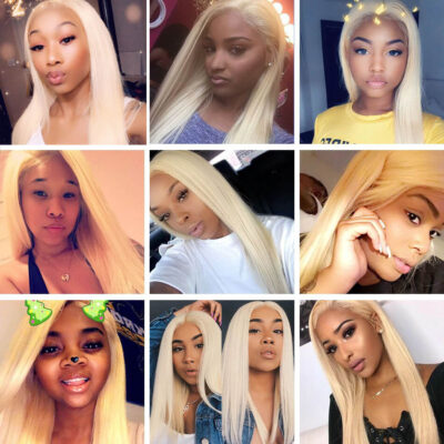 10A Brazilian Blonde Hair Color #613 Straight Hair Bundles Evan Hair 100% Virgin Human Hair 3 Bundles - Image 5