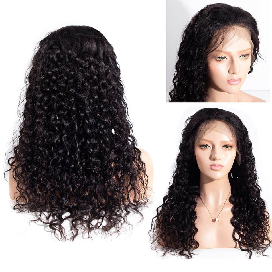 Water Wave Front Wig 13×6 Pre Plucked Full 100% Virgin Human Hair Wet and Wavy Front Wig With Baby Hair - Image 2