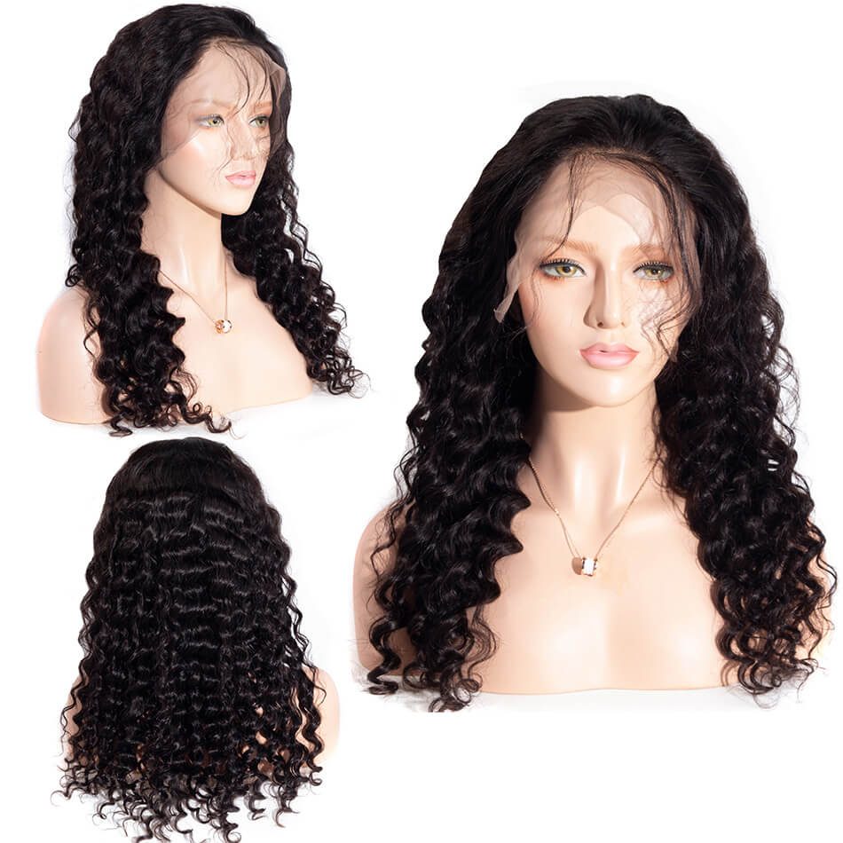 Loose Wave Lace Front Wigs 13 6 Pre Plucked Full Brazilian Loose Deep Human Hair Front Wig With Baby Hair Sale Evan Hair
