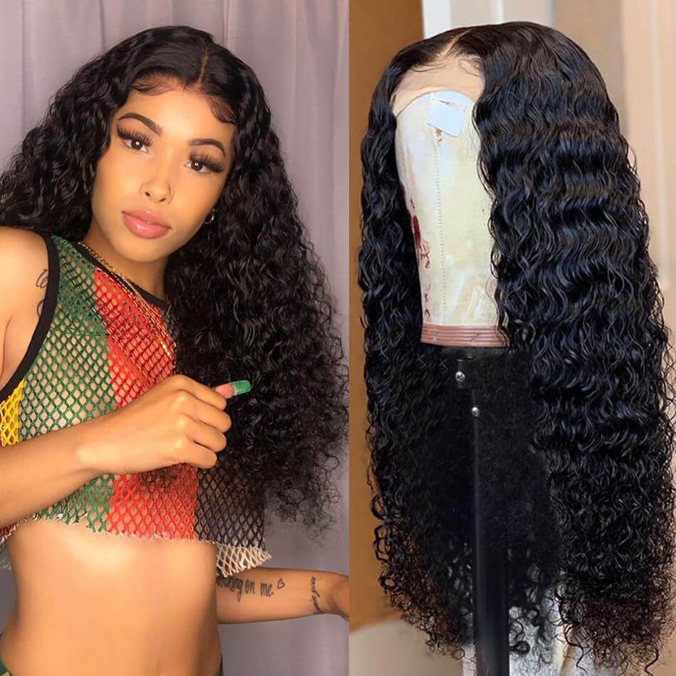 Brazilian Deep Front Wigs 13×6 Pre Plucked Full 100% Virgin Human Hair Deep Wave Curly Front Wigs With Baby Hair Sale - Image 2