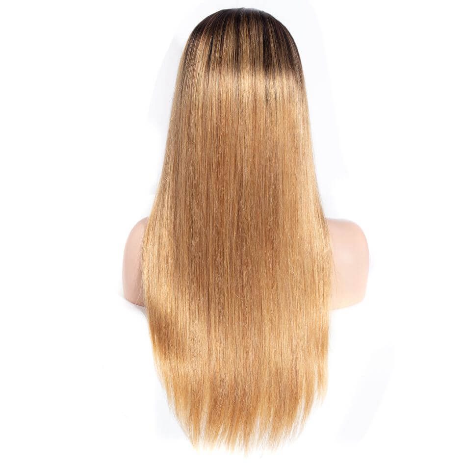 13×6 1B 27 Color Straight Front Wig Brazilian Virgin Human Hair Wigs Ombre Hair Pre Plucked Full 10-24 Inch Sale - Image 5