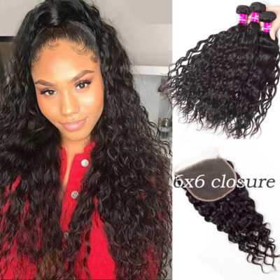 6x6 closure with water wave,6x6 closure with water bundles,6x6 lace closure water,water hair with 6x6 closure,bundles with 6x6 lace closure,6x6 closure and bundles