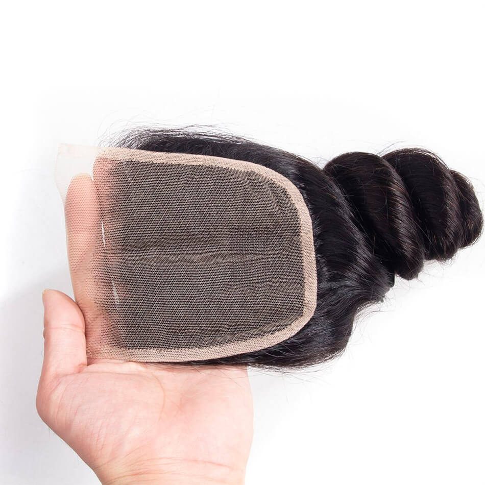 Best Loose Wave 3 Bundles With Transparent Closure 10A Evan Hair Brazilian Loose Bundles Transparent Lace Closure - Image 6