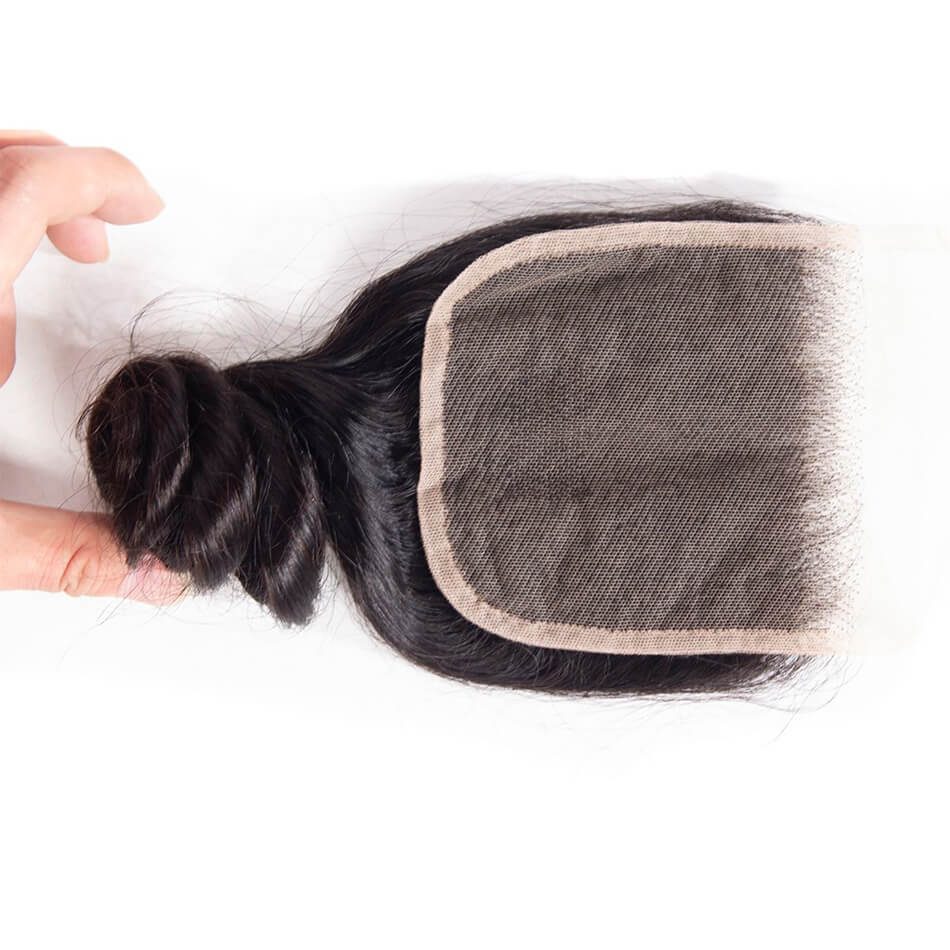 Best Loose Wave 3 Bundles With Transparent Closure 10A Evan Hair Brazilian Loose Bundles Transparent Lace Closure - Image 7