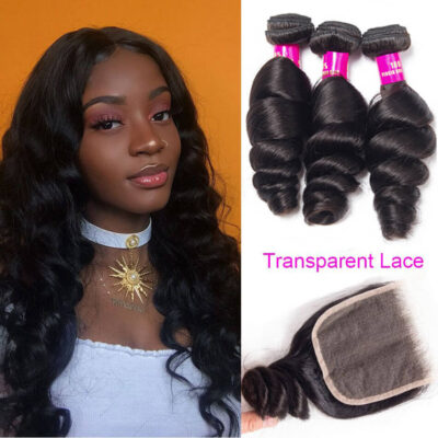 transparent closure loose wave,loose wave with transparent closure,transparent loose lace closure,transparent closure with loose wave,best transparent lace closure