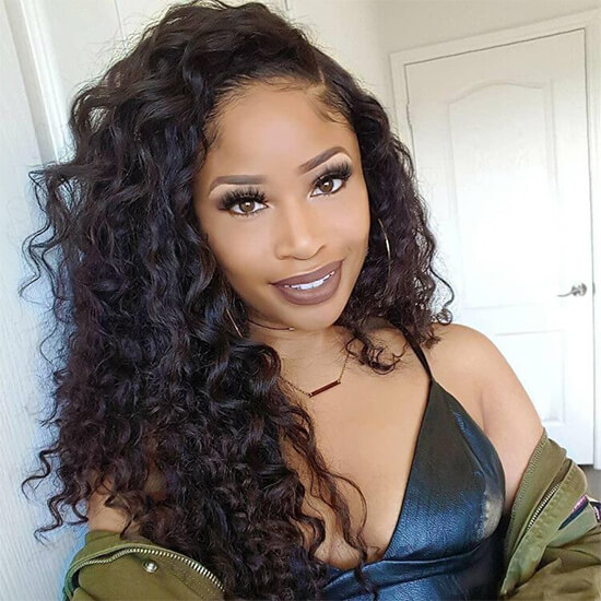 Deep Wave Lace Front Wig Human Hair