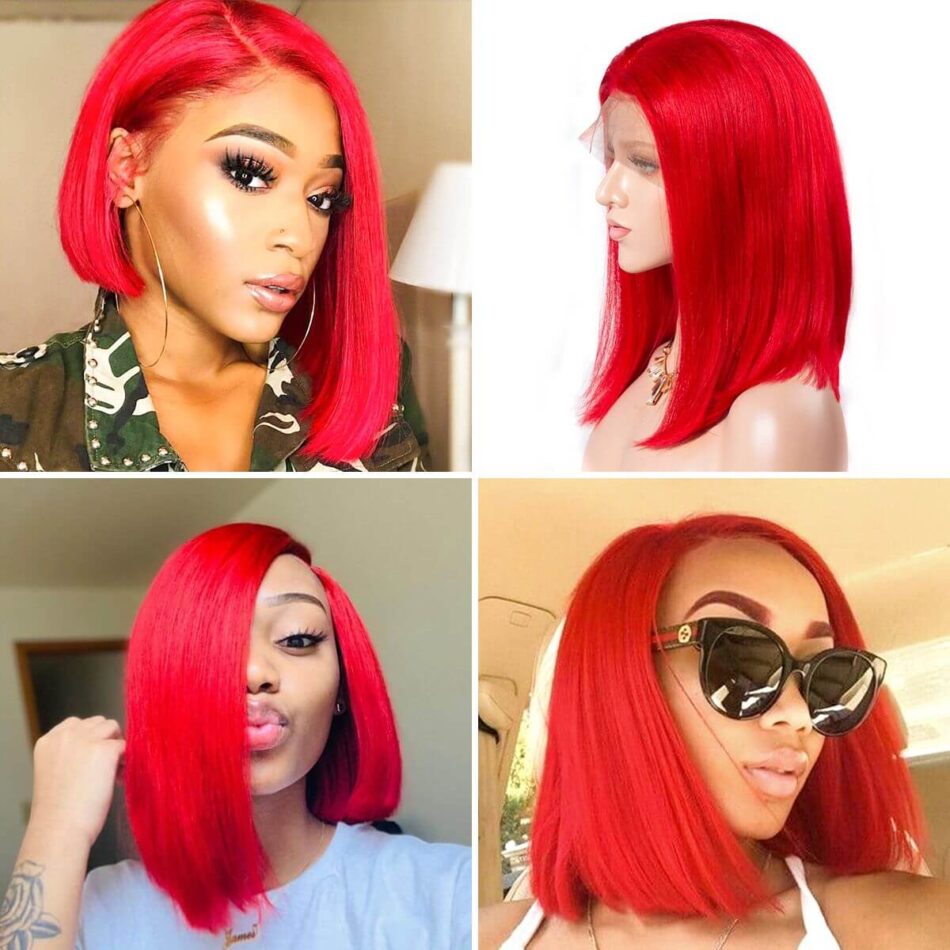 short bob colorful wigs,colorful bob straight front,pink straight front wig,red color wigs,green wig,coloful straight cut bob wig,blue bob wigs,purple bob wig
