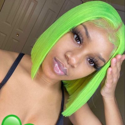 Evanhair Colorful Short Straight Bob Wig – 100% Human Hair Natural Look