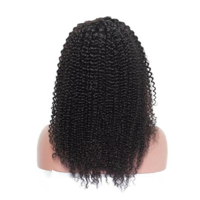 Short Kinky Curly Wig Side Part Lace Front Wigs 14 Inch 100% Virgin Human Hair 180% Density - Image 4