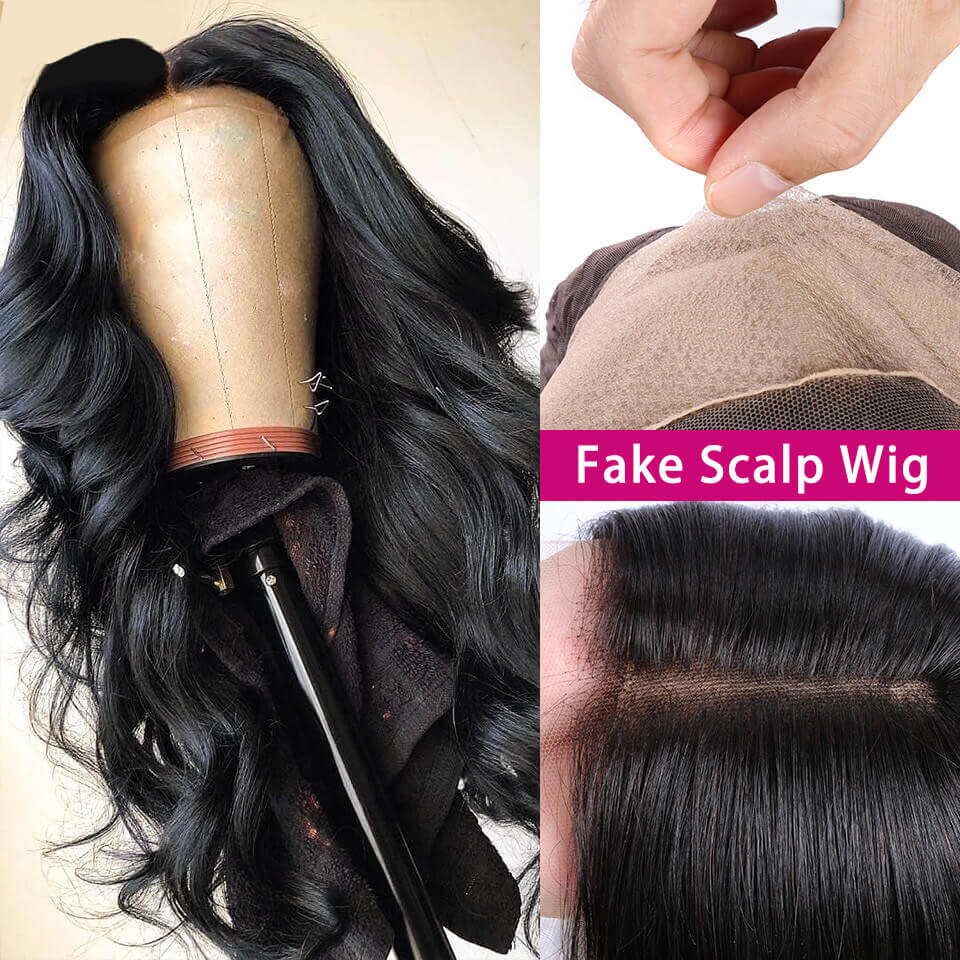 body wave fake scalp wig,fake scalp frontal wigs,fake scalp front wigs,13×6 fake scalp body wigs,fake scalp body wig,cheap fake scalp body wave wig
