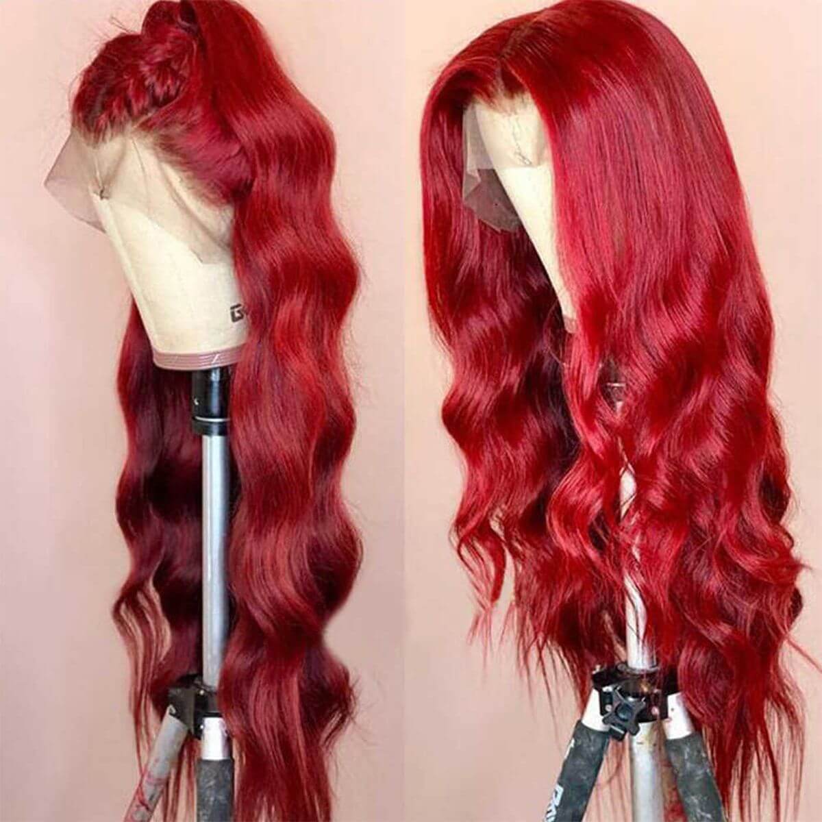 red body front wigs,13×6 red body wave lace frontal wigs,13×6 red body lace frontal wigs,red body hair front wig,cheap red body hair front wig