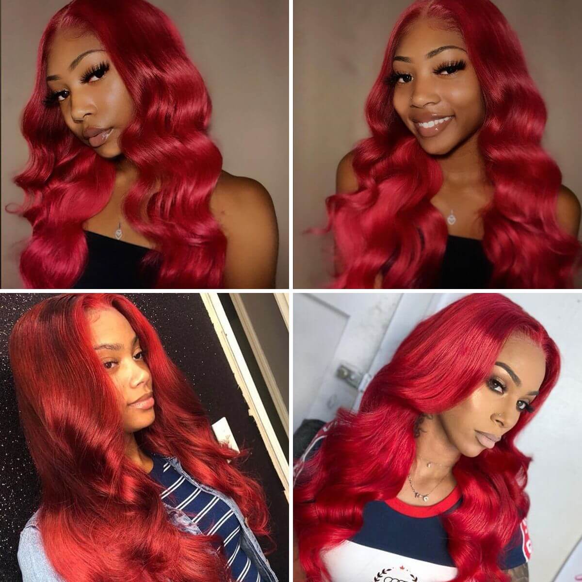 red body front wigs,13×6 red body wave lace frontal wigs,13×6 red body lace frontal wigs,red body hair front wig,cheap red body hair front wig