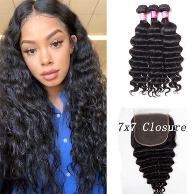 7x7 closure with deep wave bundles,7x7 closure with bundles,7x7 lace closure deep wave,deep wave with 7x7 closure,deep bundles with 7x7 closure,cheap deep 7x7 closure,wet and wavy with 7x7 closure