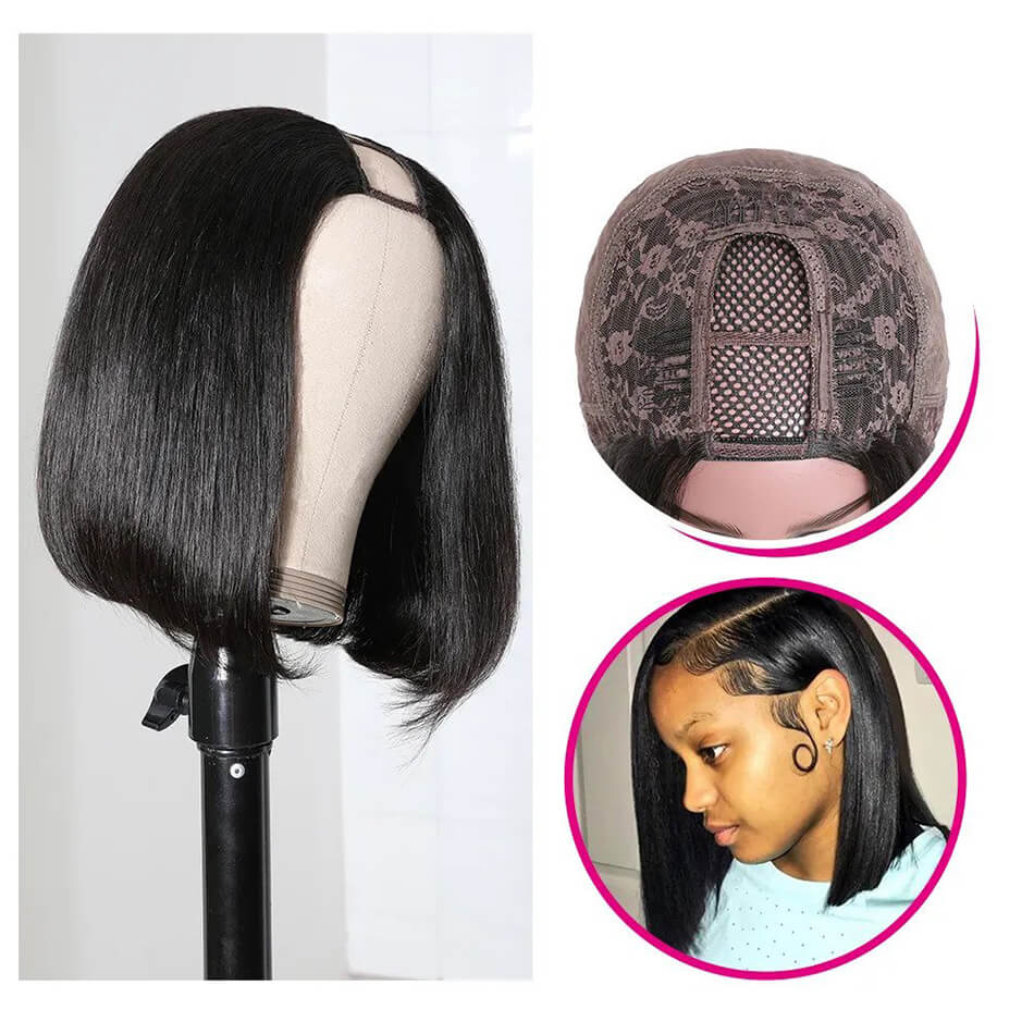 bob straight u part wig,u part wigs bob straight,bob straight u part wigs,bob straight u part wig,2*4 bob straight u part wig,best u part wigs,cheap u part wigs,full machine made wigs