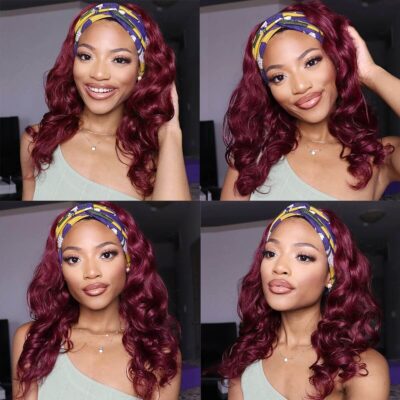 99j headband wig,burgundy color headhand wig,body 99j headband wigs,body wave 99j headband wig,best headband wigs,cheap headband wigs,full machine made wigs