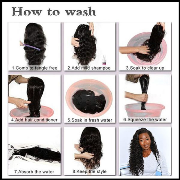 How to wash a human hair wig