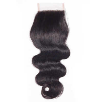 Evanhair Body Wave Hair 4x4 Lace Closure Free Part – 100% Human Hair, Pre-Plucked & Natural Look