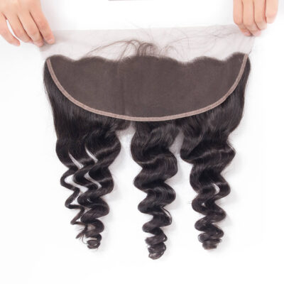 Evanhair Loose Wave Hair 13x4 Lace Frontal With Baby Hair – 100% Human Hair, Pre-Plucked & Natural Look