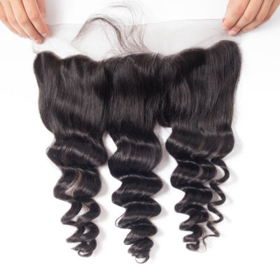 Evanhair Loose Wave Hair 13x4 Lace Frontal With Baby Hair – 100% Human Hair, Pre-Plucked & Natural Look