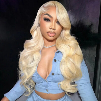 Evanhair Blonde Body Wave Hair Bundles 613 Color, 100% Human Hair Wig, Silky & Soft