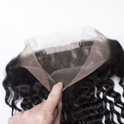 Brazilian Deep Wave Hair 3 Bundles With 360 Frontal 100% Virgin Human Hair Deep Wave 360 Frontal For Full Head - Image 7