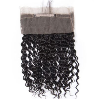 Brazilian Deep Wave Hair 3 Bundles With 360 Frontal 100% Virgin Human Hair Deep Wave 360 Frontal For Full Head - Image 8