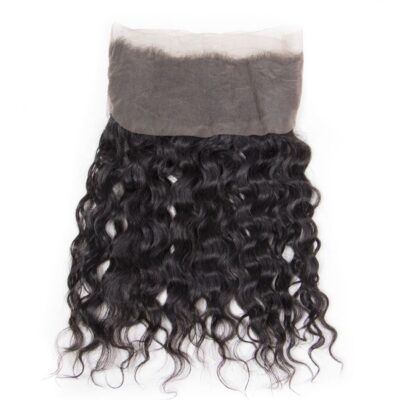 Brazilian Water Wave Bundles With 360 Frontal 10A Wet and Wavy Human Hair With 360 Frontal For Full Head - Image 3