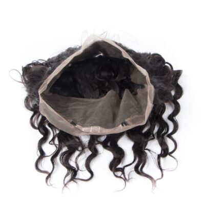 Brazilian Water Wave Bundles With 360 Frontal 10A Wet and Wavy Human Hair With 360 Frontal For Full Head - Image 4