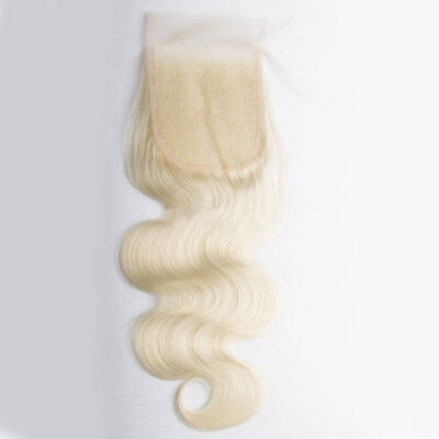 Evanhair Blonde Body Wave Hair 4x4 Lace Closure Free Part – 100% Human Hair, Pre-Plucked & Natural Look