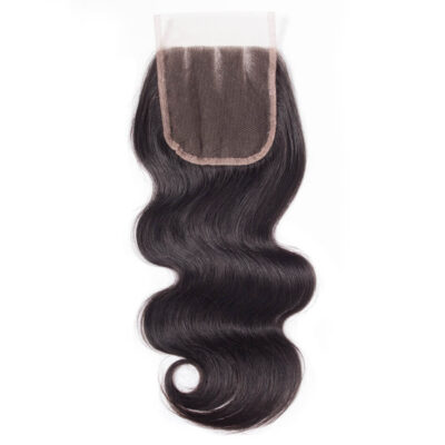 Evanhair Body Wave Hair 4x4 Lace Closure Free Part – 100% Human Hair, Pre-Plucked & Natural Look
